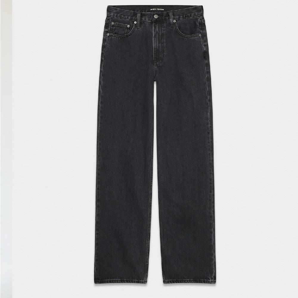 Denim Forum Women's Black Straight Leg Jeans